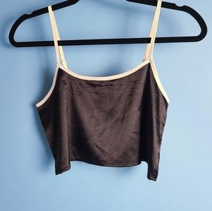 Silk crop top